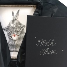 Moth Muse framed print by Miss Van