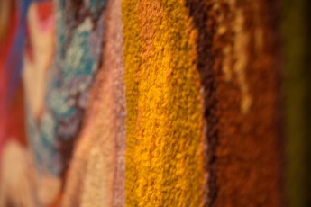 Detail - Wool Handmade rug from Siberia