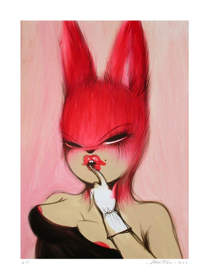 Red Bunny - Print by Miss Van - Oldies