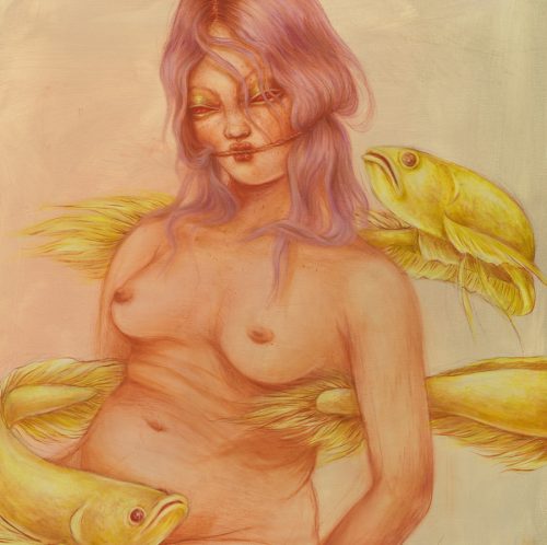 Nude With Golden Fishes - Print - Miss Van 2023
