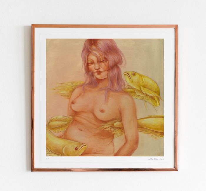 Nude With Golden Fishes - Print - Miss Van 2023